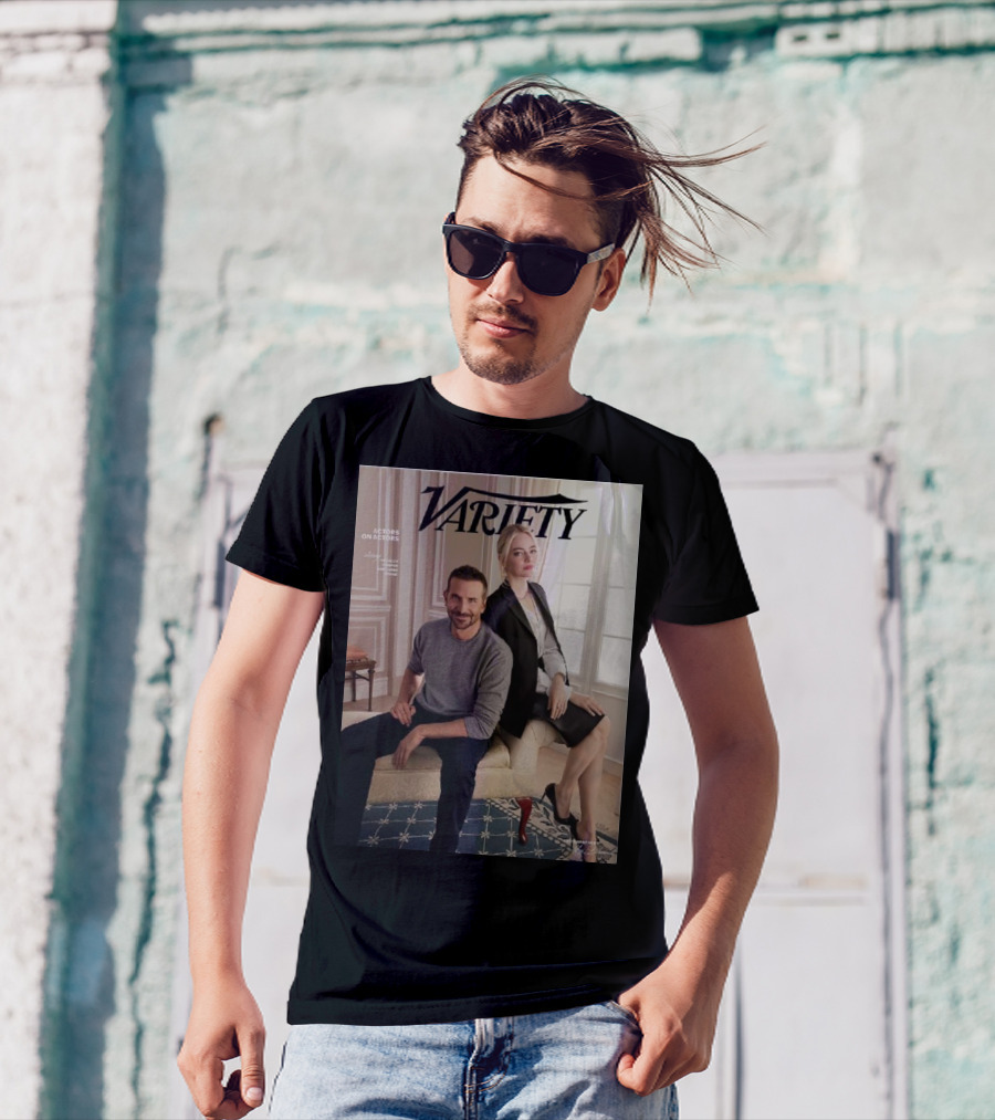 Variety Actors On Actors Emma Stone Bradley Cooper T-Shirt