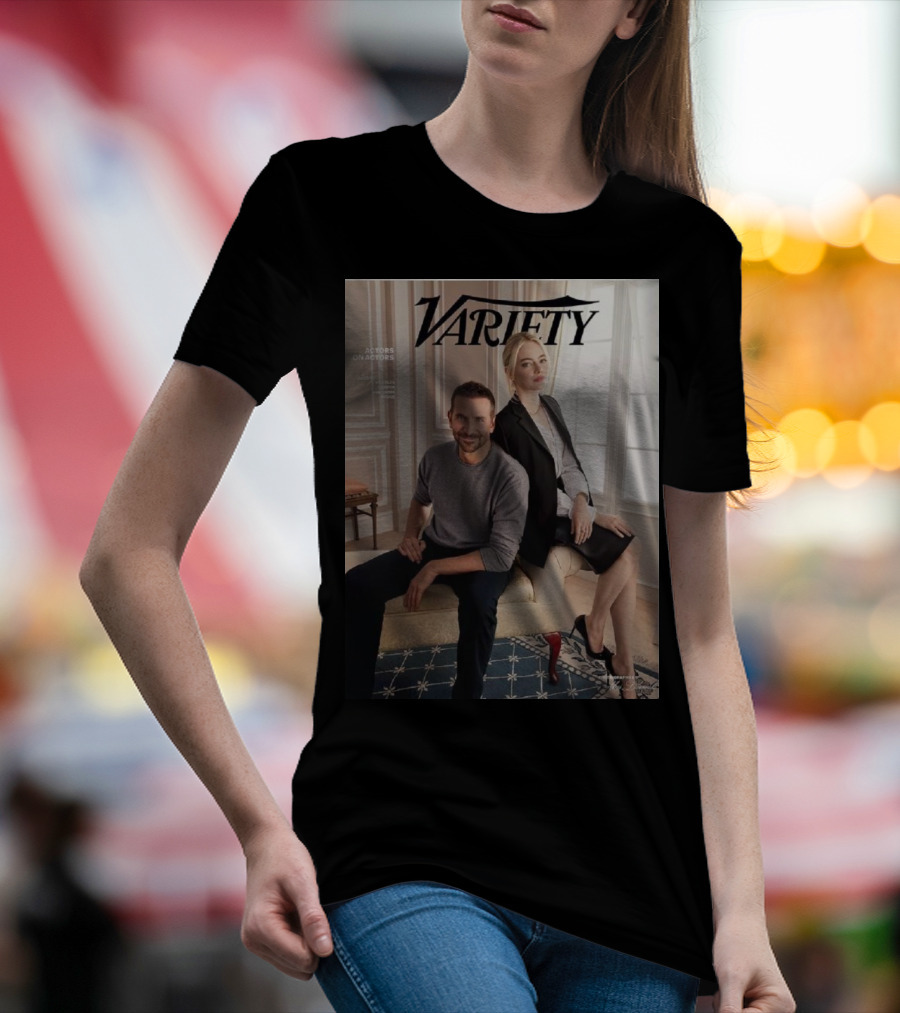 Variety Actors On Actors Emma Stone Bradley Cooper T-Shirt