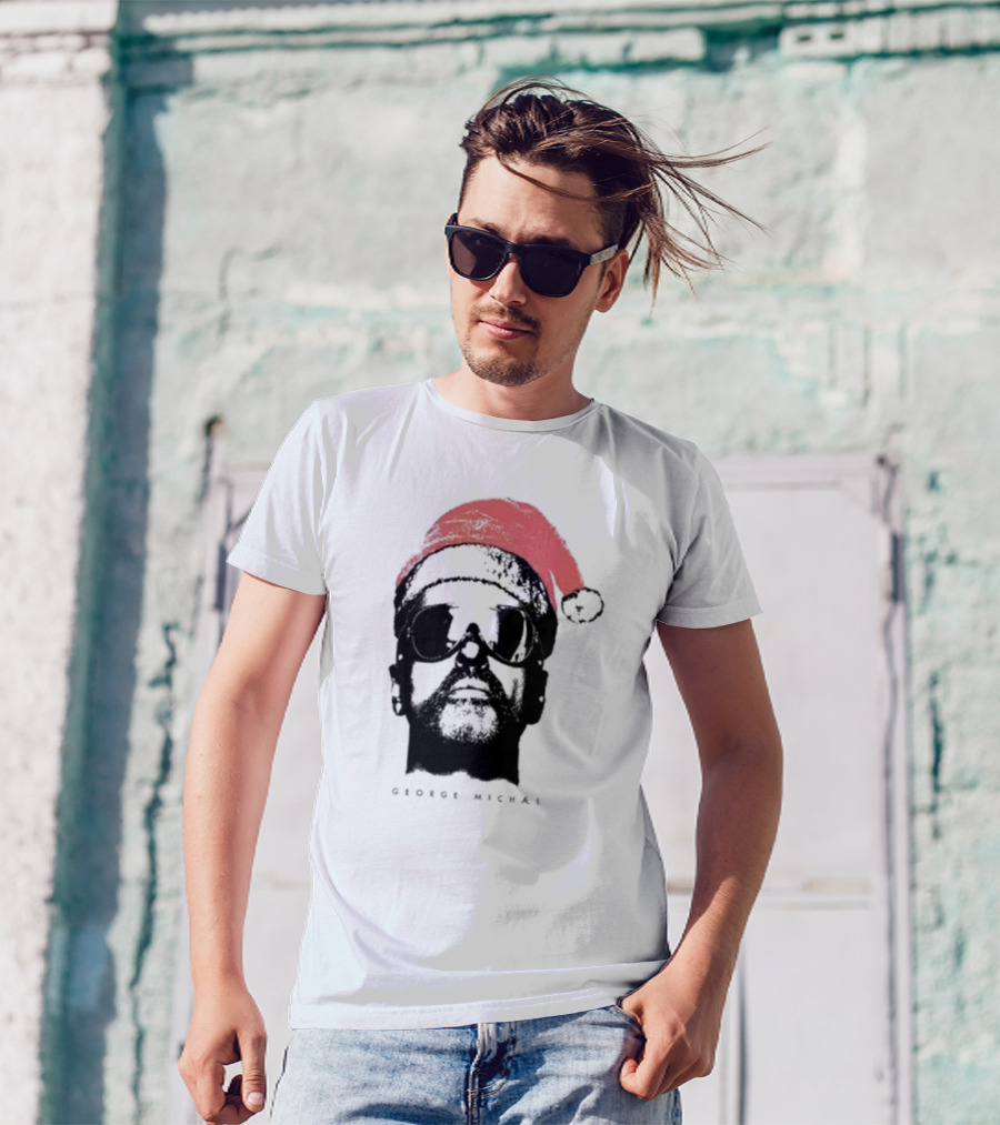George Michael Santa Hat Christmas T-Shirt