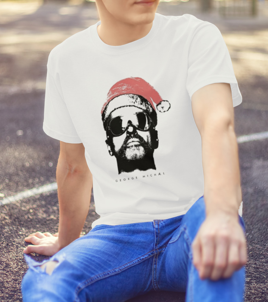 George Michael Santa Hat Christmas T-Shirt