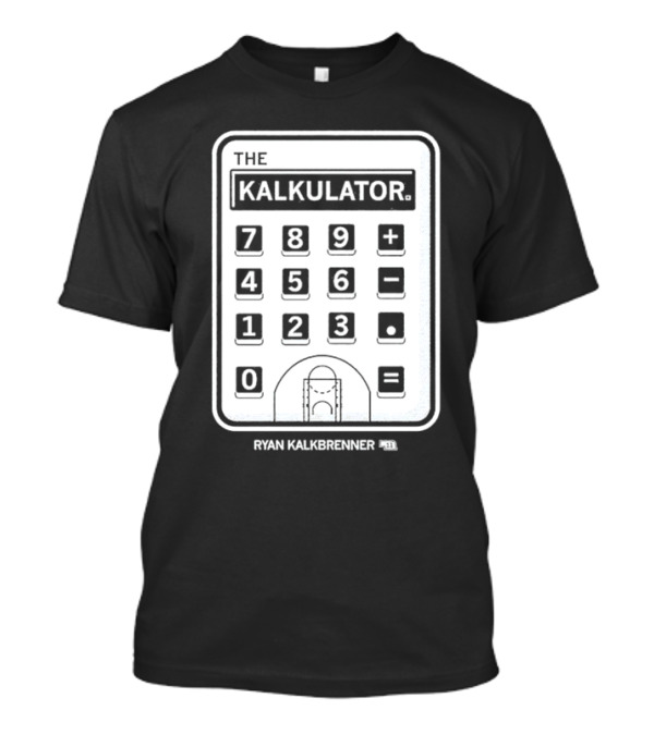 The Kalkulator Ryan Kalkbrenner Basketball Court Calculator T-Shirt