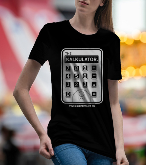 The Kalkulator Ryan Kalkbrenner Basketball Court Calculator T-Shirt