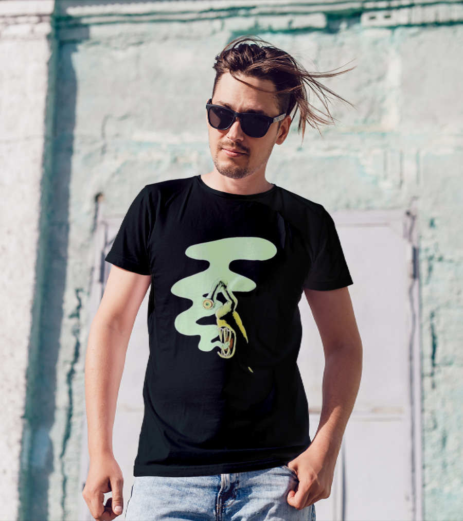 Whale Healer Surreal Creature With Abstract Eye And Vapor Trail T-Shirt
