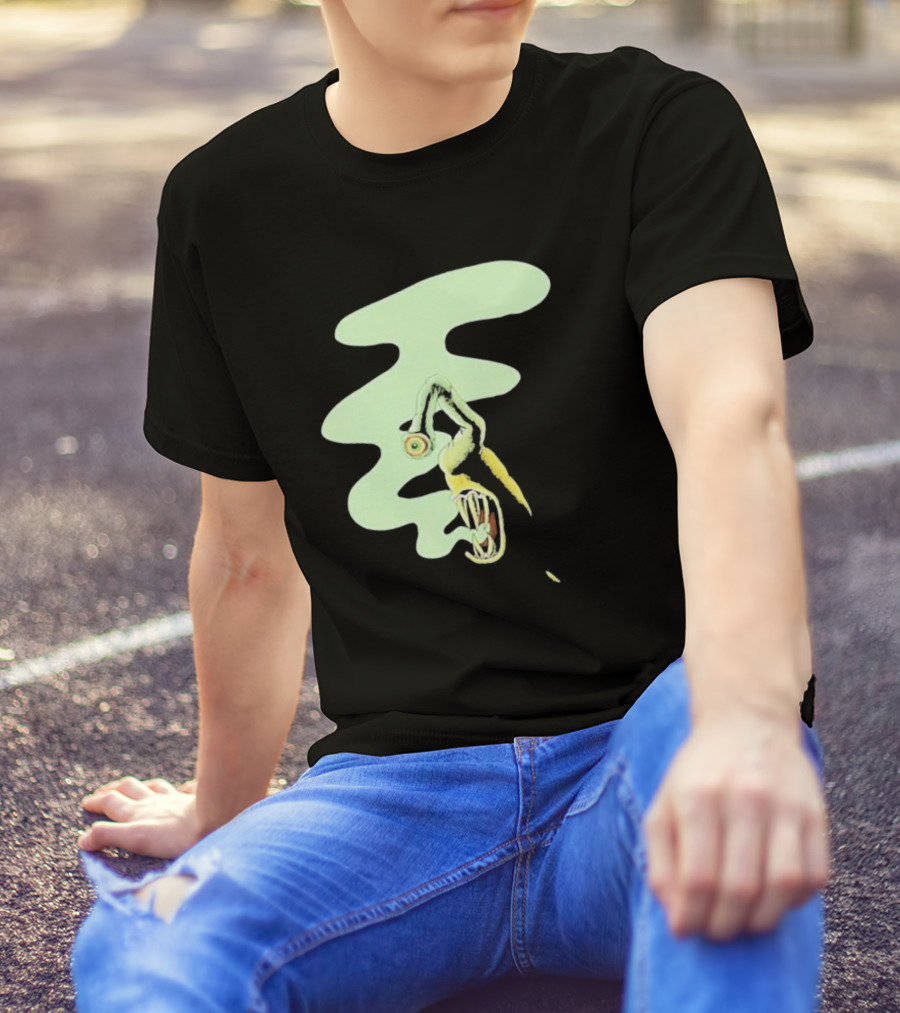 Whale Healer Surreal Creature With Abstract Eye And Vapor Trail T-Shirt