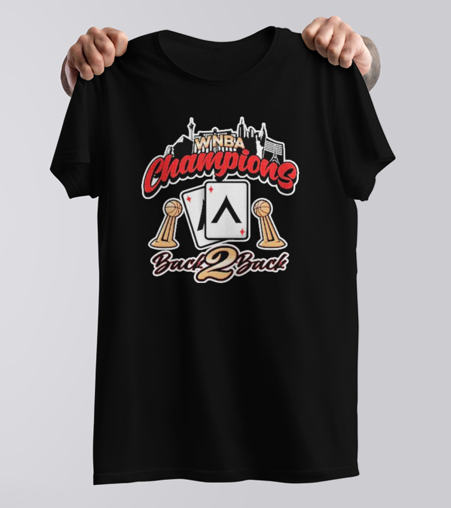 WNBA Champions Back 2 Back Vegas Back To Back Championship T-Shirt