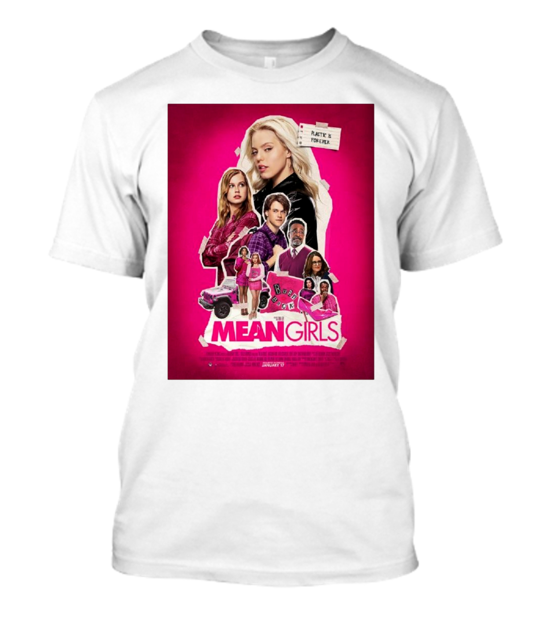Mean Girls 2024 Plastic Is Forever January 12 Movie T-Shirt