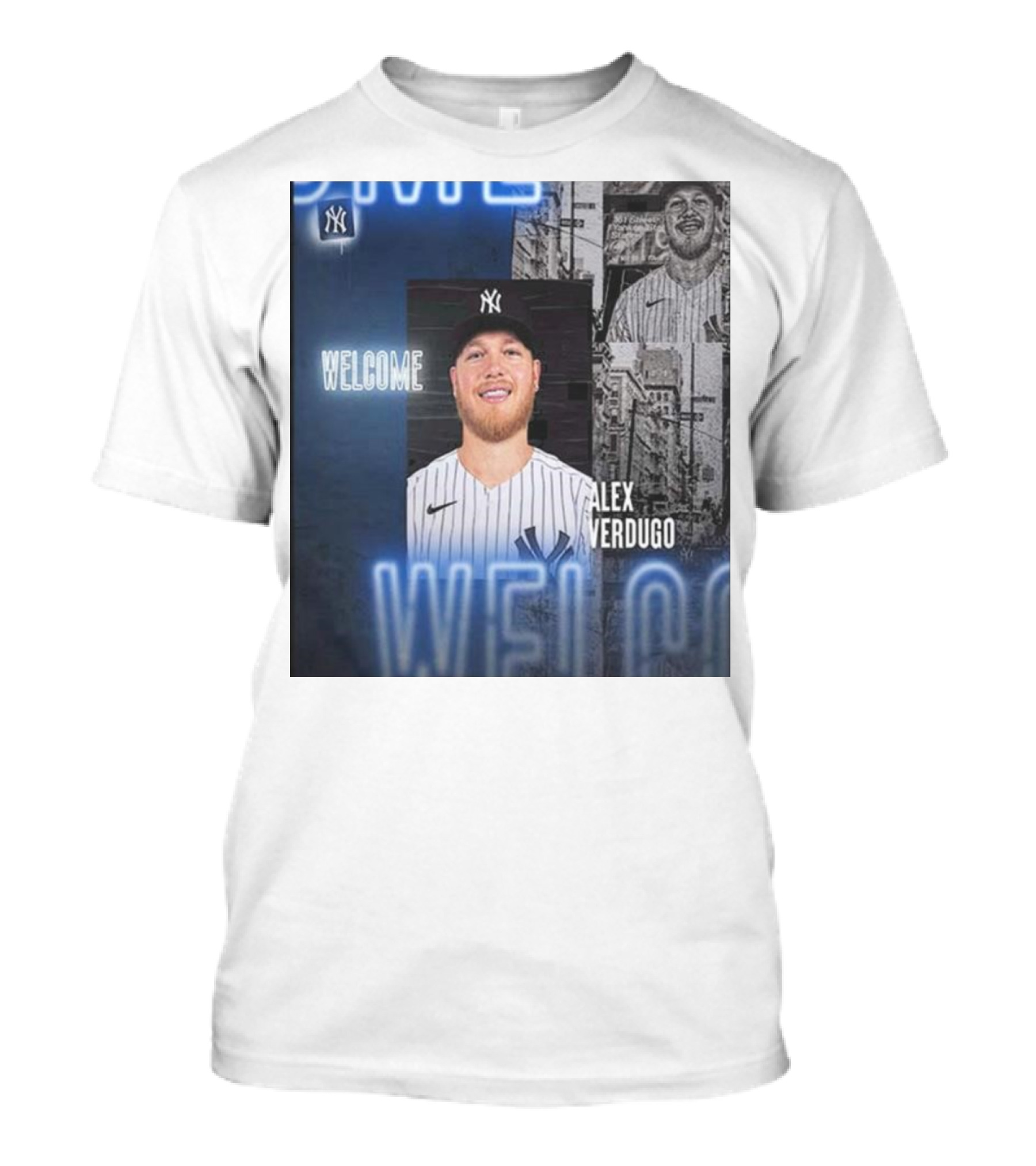 Welcome To New York Alex Verdugo New York Yankees Player T-Shirt