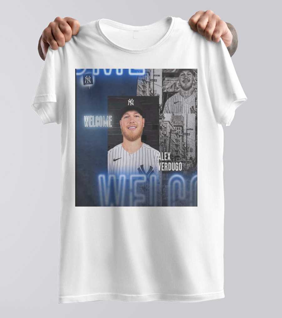 Welcome To New York Alex Verdugo New York Yankees Player T-Shirt