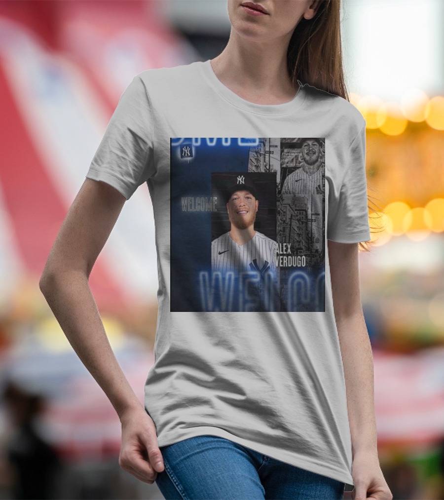 Welcome To New York Alex Verdugo New York Yankees Player T-Shirt