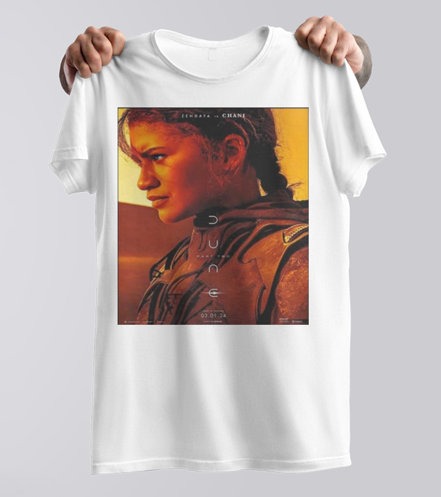 Zendaya As Chani In Dune Part Two Film Release 03.01.24 T-Shirt