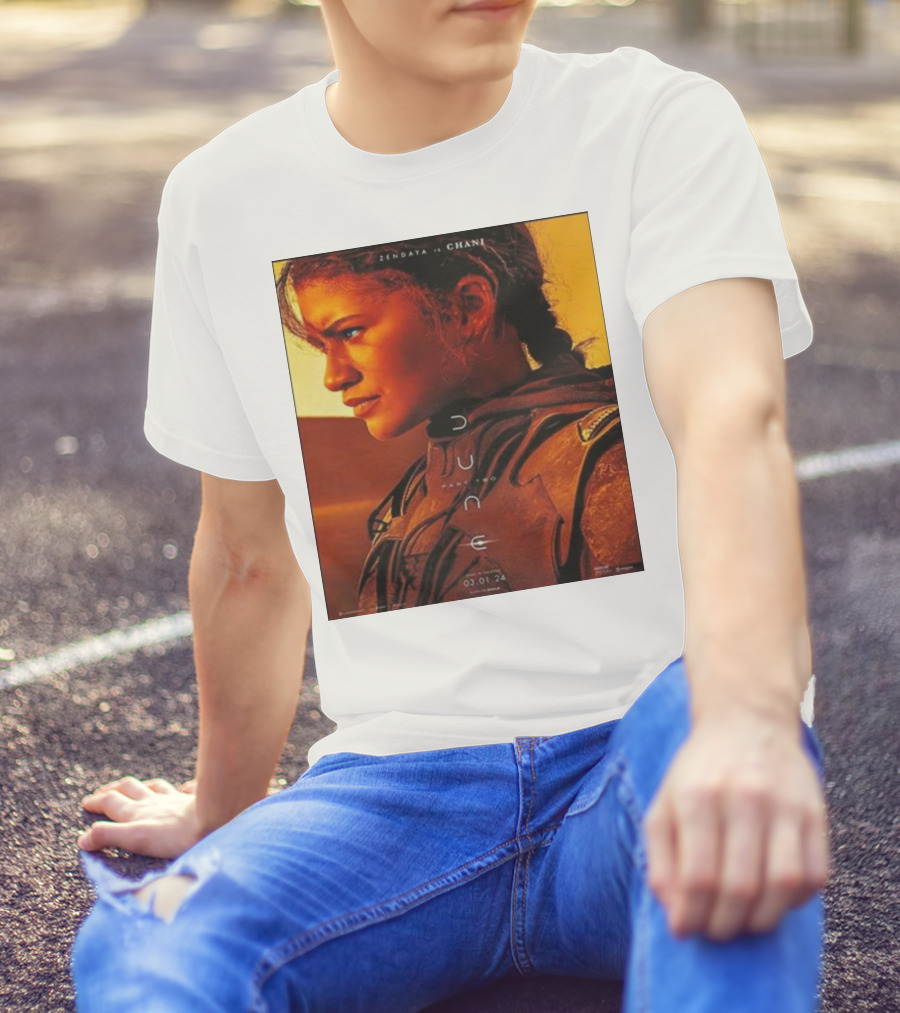 Zendaya As Chani In Dune Part Two Film Release 03.01.24 T-Shirt