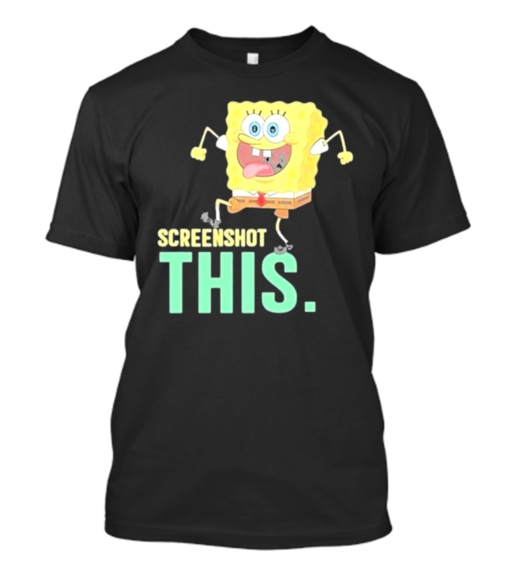 Devsprings Screenshot This Spongebob Jumping Excitedly T-Shirt