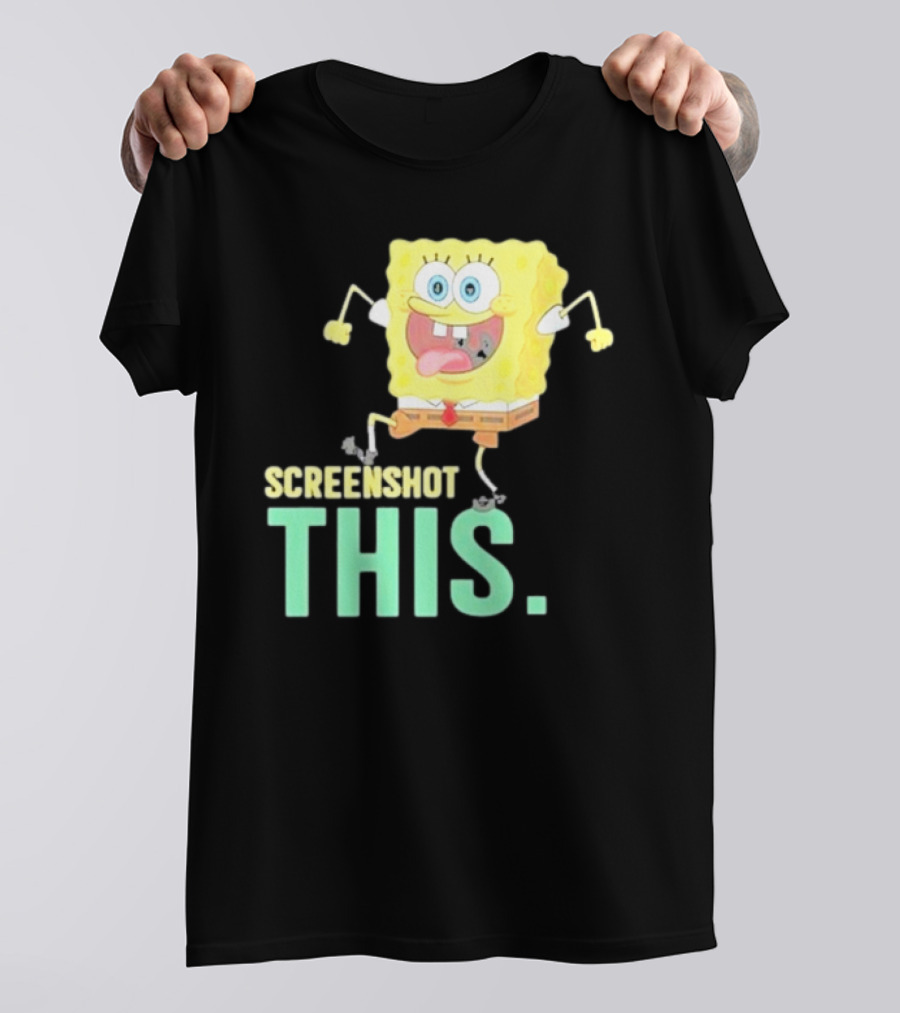 Devsprings Screenshot This Spongebob Jumping Excitedly T-Shirt