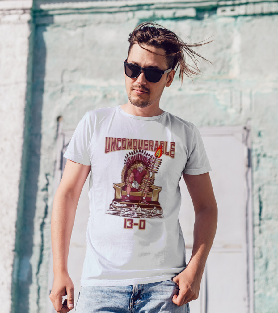 Florida State Seminoles Unconquerable 13-0 Throne King T-Shirt