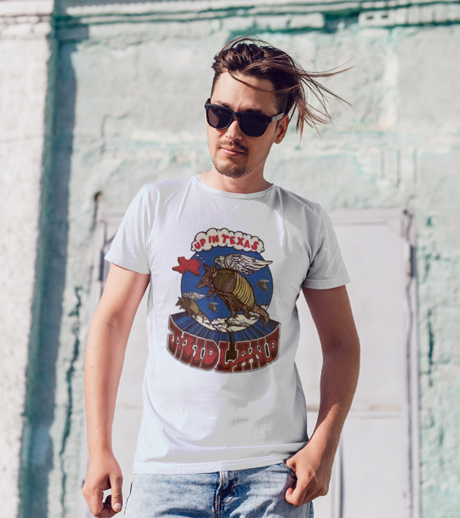 Midland Winged Armadillo Up In Texas T-Shirt