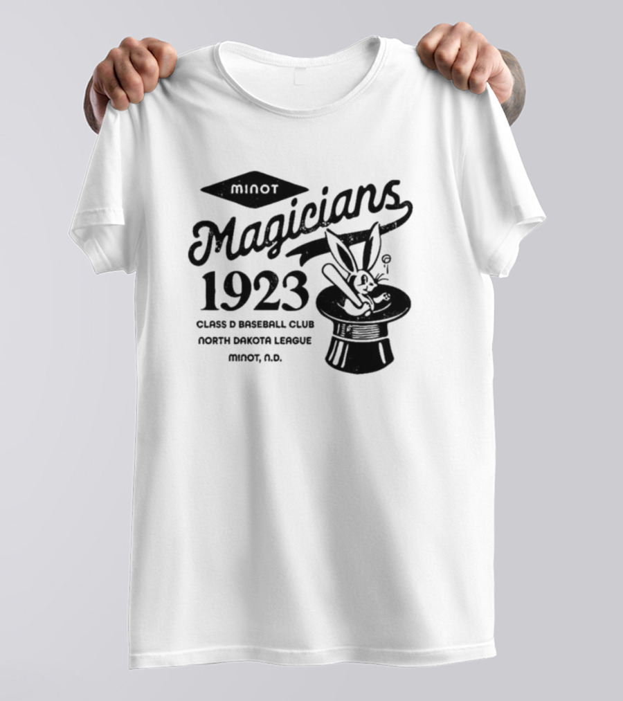 Minot Magicians 1923 Class D Baseball Club North Dakota League Minot N.D T-Shirt