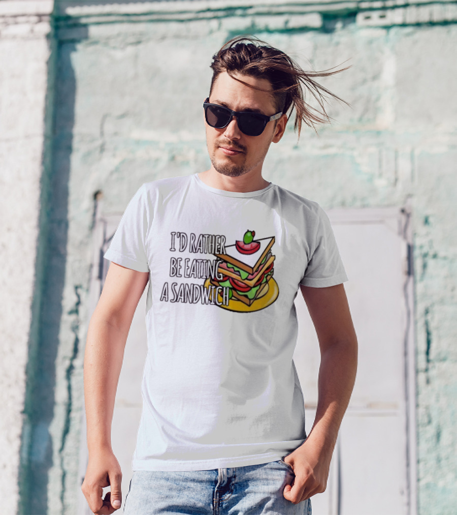 I'd Rather Be Eating A Sandwich Layered Snack Stack T-Shirt