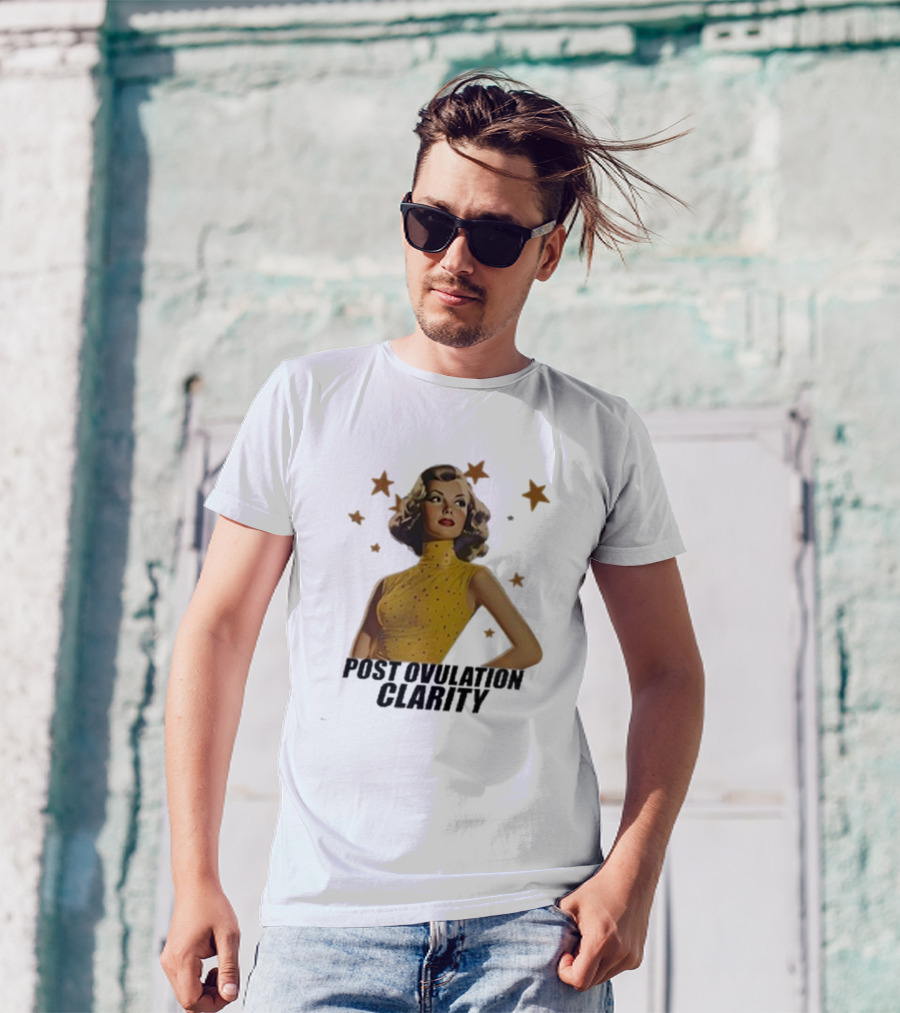 Post Ovulation Clarity Retro Star Lady T-Shirt