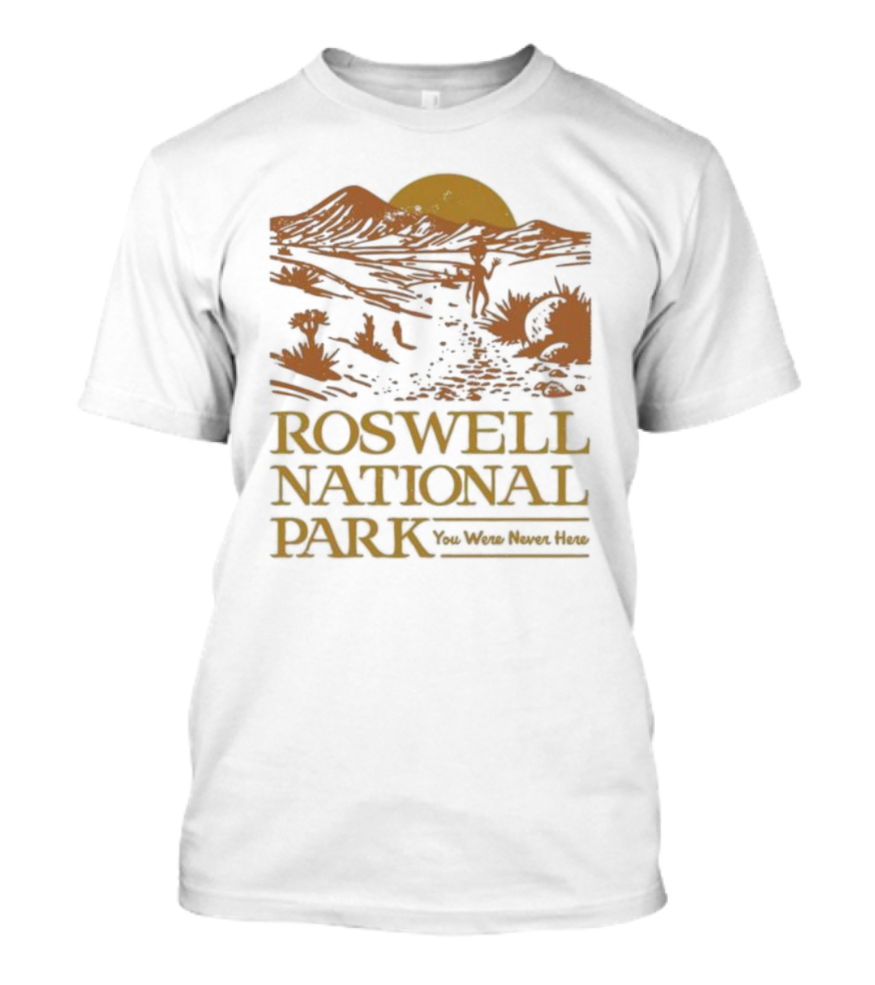 Roswell National Park You Were Never Here Alien Desert Scene T-Shirt
