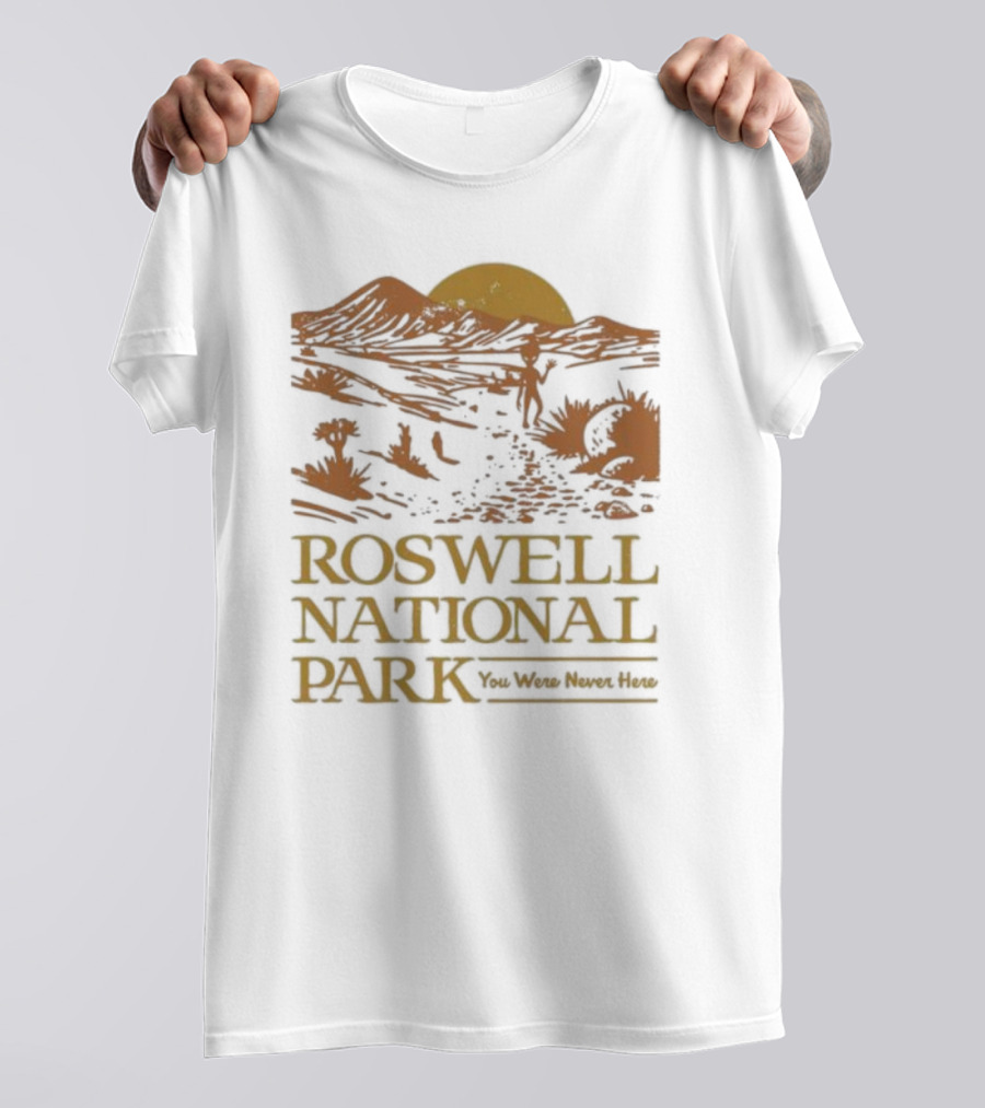 Roswell National Park You Were Never Here Alien Desert Scene T-Shirt