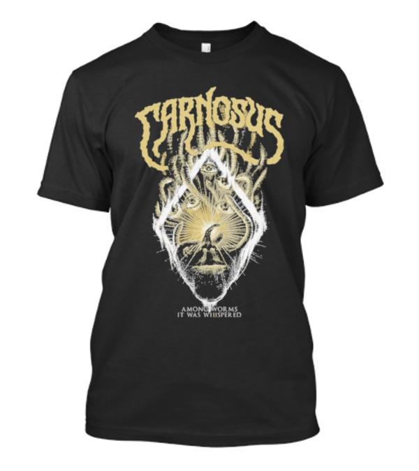 Carnosus Among Worms It Was Whispered Three-Eyed Mystical Face Enclosed In Sunburst Lines T-Shirt