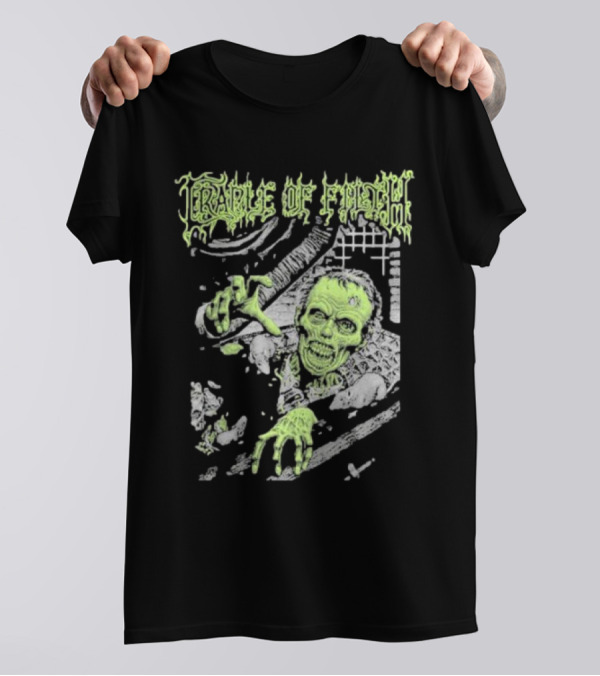 Cradle Of Filth Zombie Breaking Through Wall T-Shirt