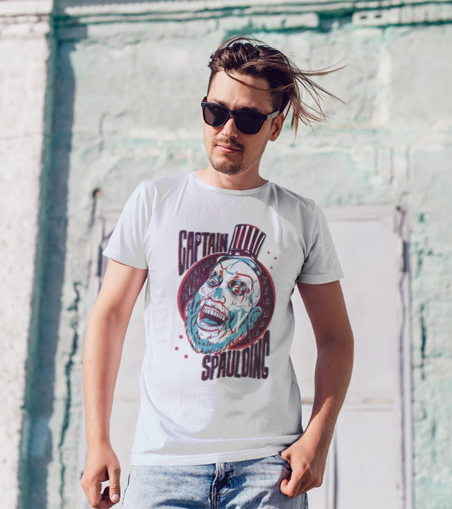 Captain Spaulding 3D Portrait House Of 1000 Corpses T-Shirt