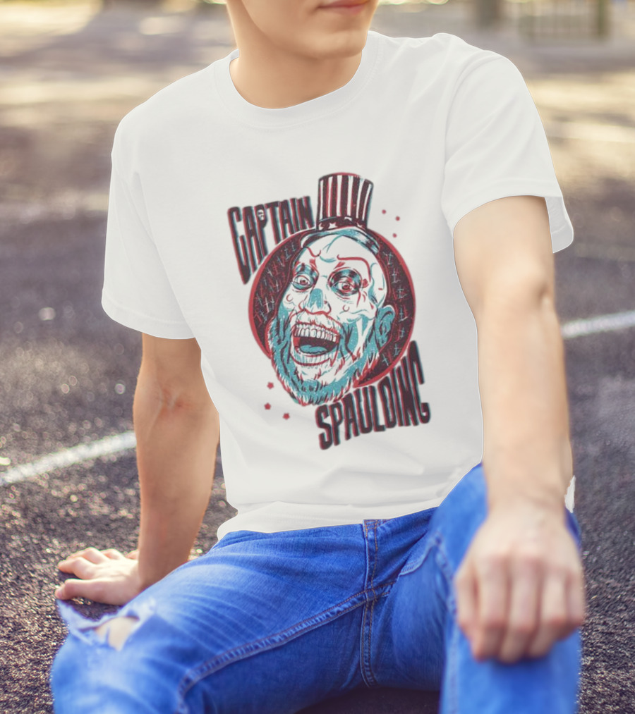Captain Spaulding 3D Portrait House Of 1000 Corpses T-Shirt