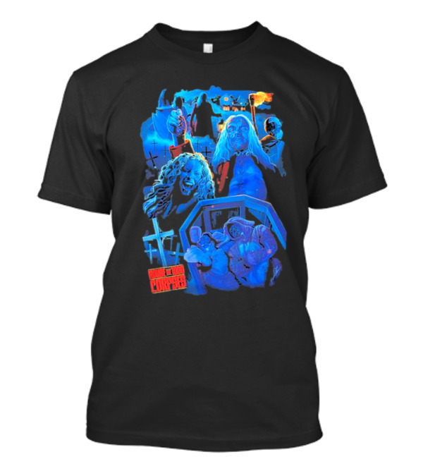House Of 1000 Corpses Horror Villains And Terrifying Scenes Montage T-Shirt