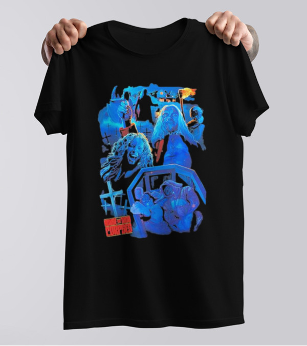 House Of 1000 Corpses Horror Villains And Terrifying Scenes Montage T-Shirt