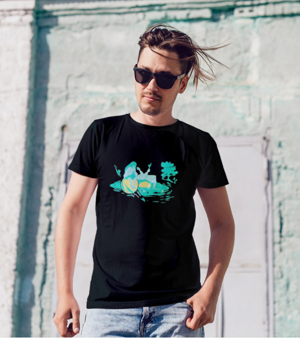 Max Strings Pastel Landscape And Tree T-Shirt