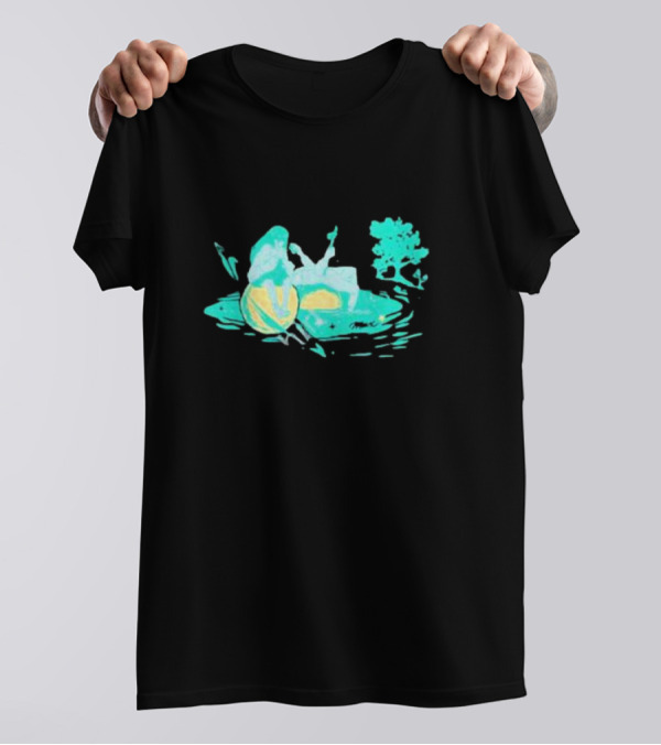 Max Strings Pastel Landscape And Tree T-Shirt