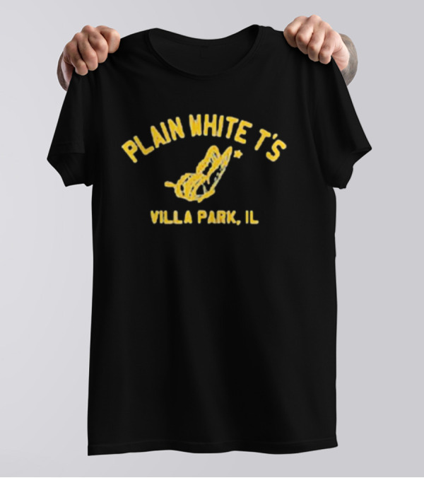 Plain White T’s Villa Park IL Yellow Butterfly T-Shirt