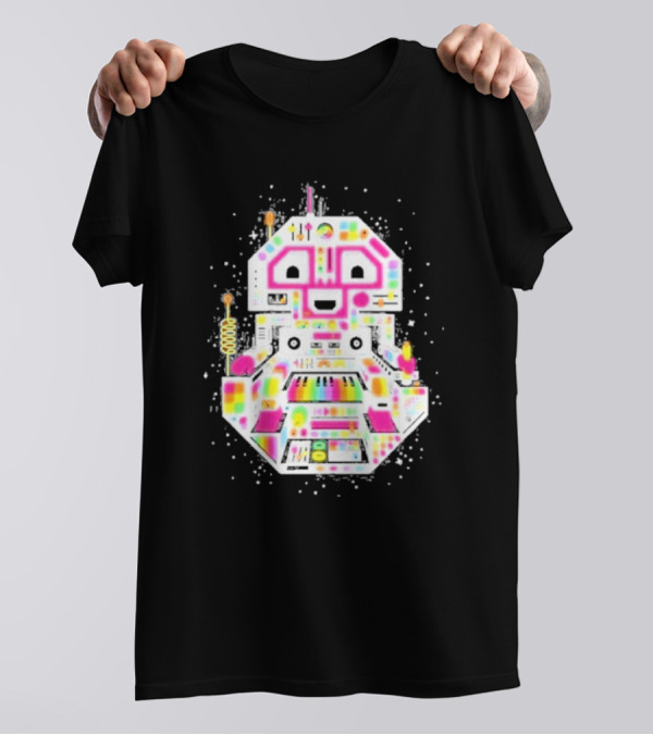 STS9 Reflect Refract Neon Robot T-Shirt