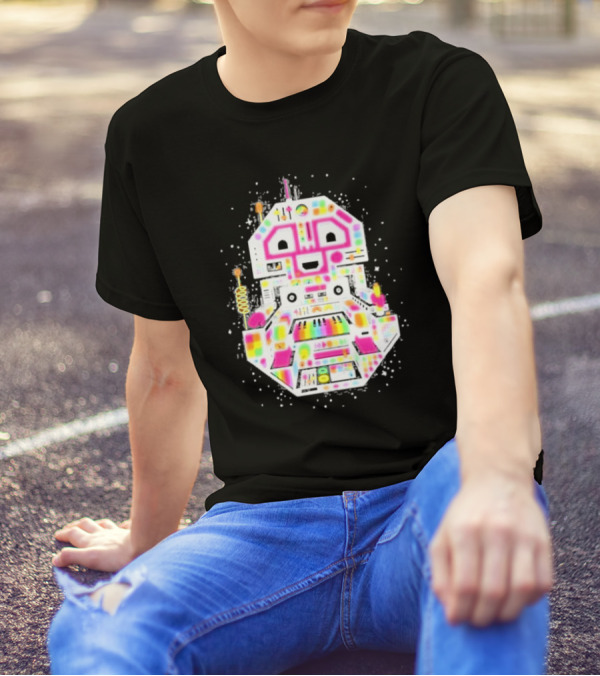 STS9 Reflect Refract Neon Robot T-Shirt