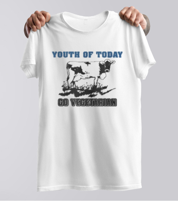 Youth Of Today Go Vegetarian Cow Advocate T-Shirt