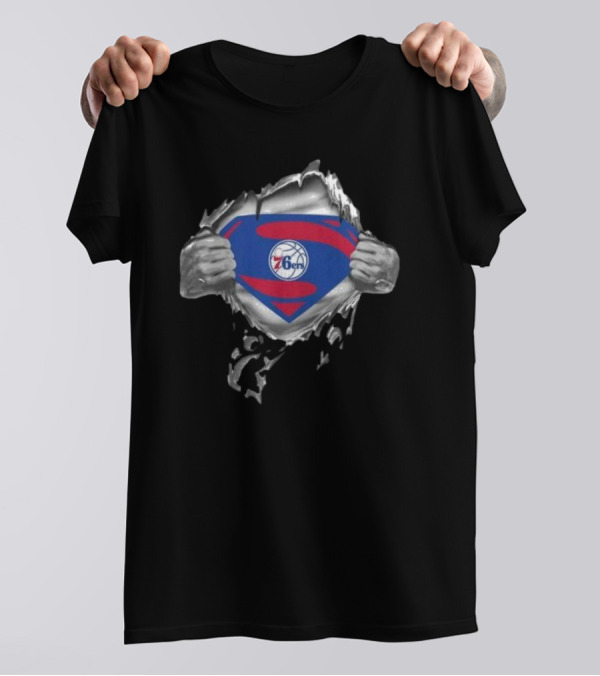 Philadelphia 76ers Superman Inside T-Shirt