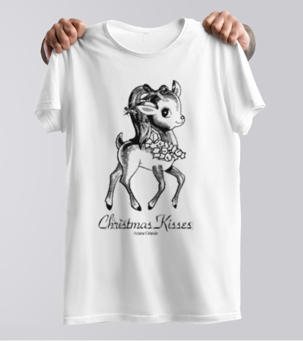 Ariana Grande Christmas Kisses Reindeer T-Shirt
