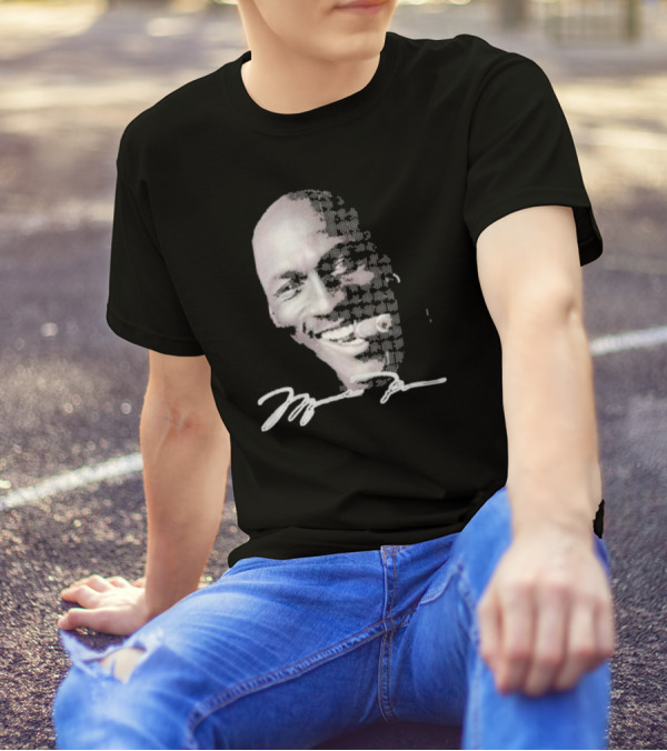 Michael Jordan Iconic Smile With Cigar Signature T-Shirt