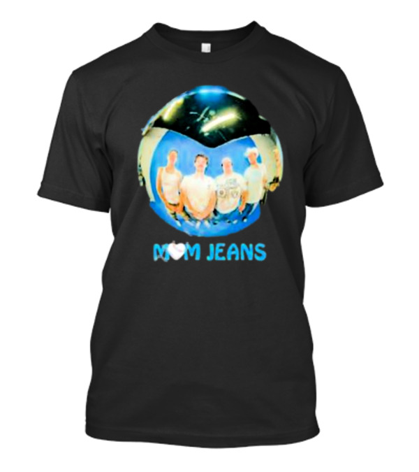 Mom Jeans Band Fisheye Group Photo Orb T-Shirt