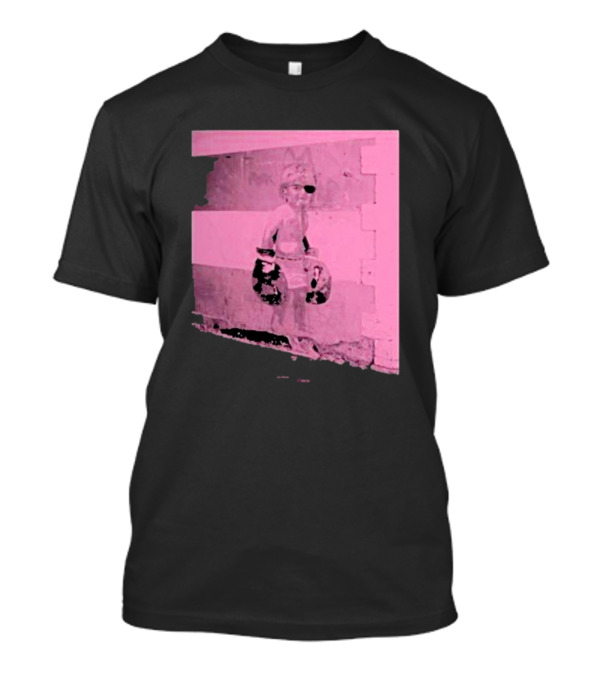 Relentless Tour Date Back Print With Pink Boxing Statue T-Shirt