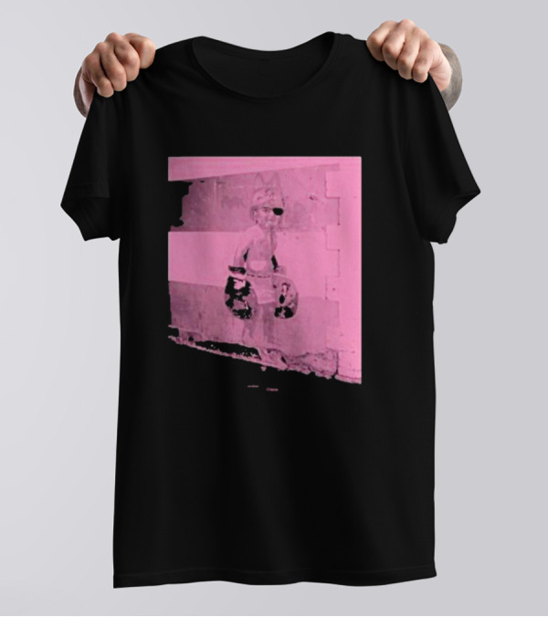Relentless Tour Date Back Print With Pink Boxing Statue T-Shirt
