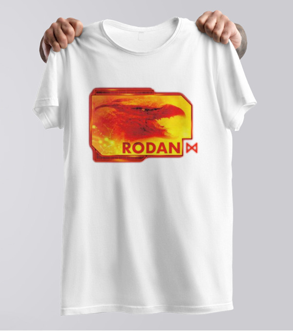 Rodan Monsters Titan Tactical Science Division Fiery Creature Profile T-Shirt