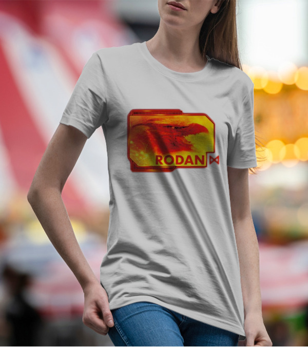 Rodan Monsters Titan Tactical Science Division Fiery Creature Profile T-Shirt