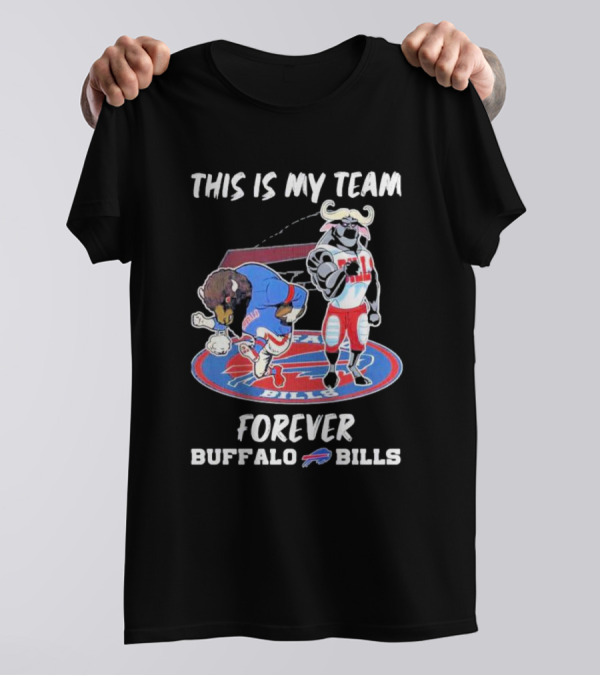 This Is My Team Forever Buffalo Bills Mascots On T-Shirt
