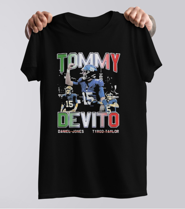 Tommy Devito New York Giants Daniel Jones Tyrod Taylor T-Shirt