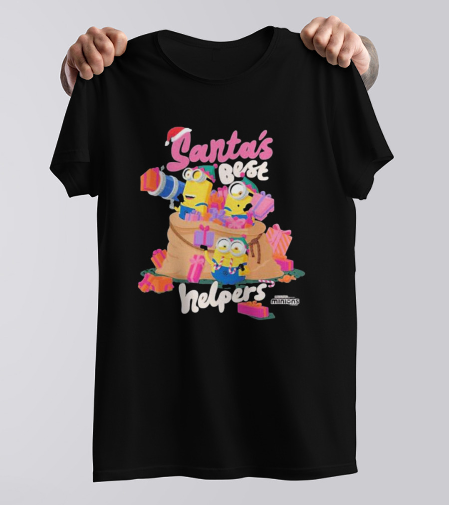 Santa's Best Helpers Minions Holiday T-Shirt