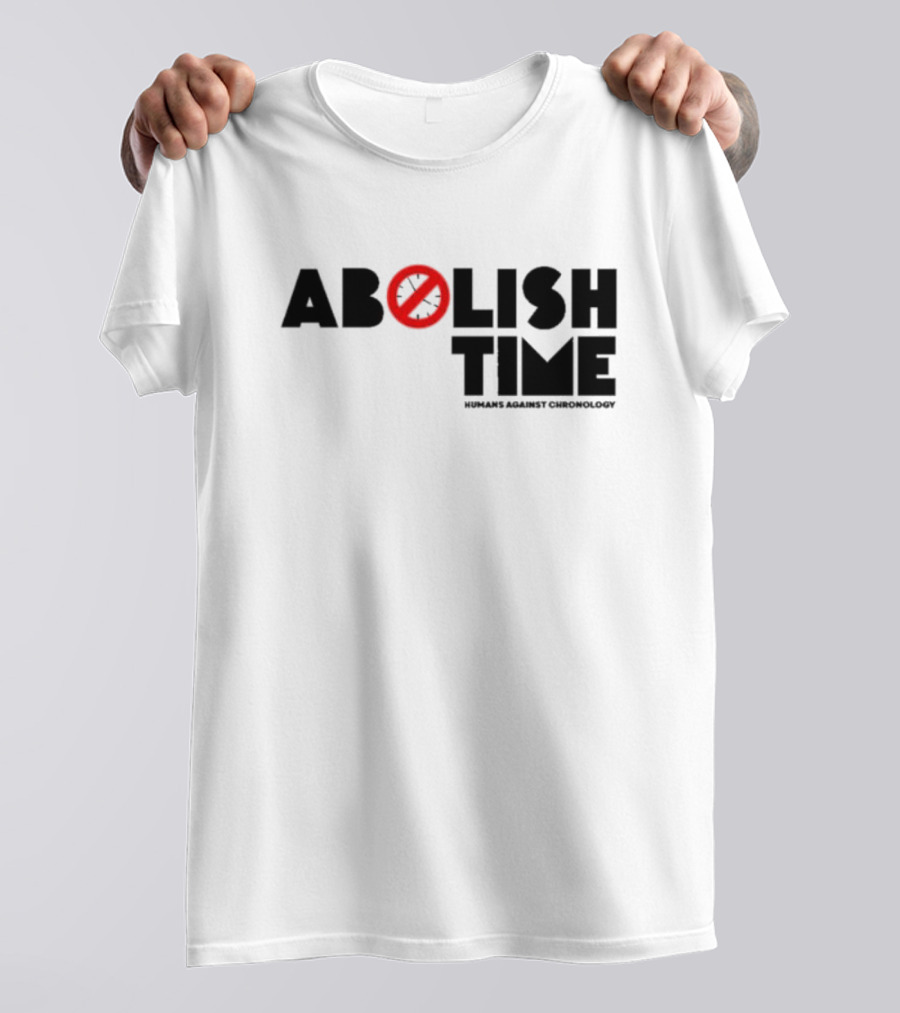 Abolish Time Symbol With Humans Against Chronology T-Shirt