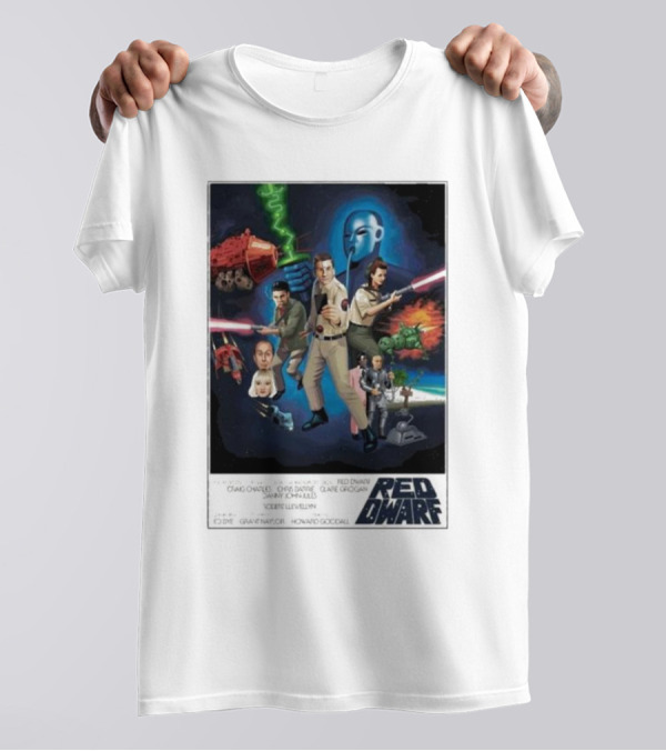 Dwarf Wars Red Dwarf Poster Sci-Fi Comedy Adventure Series Characters T-Shirt