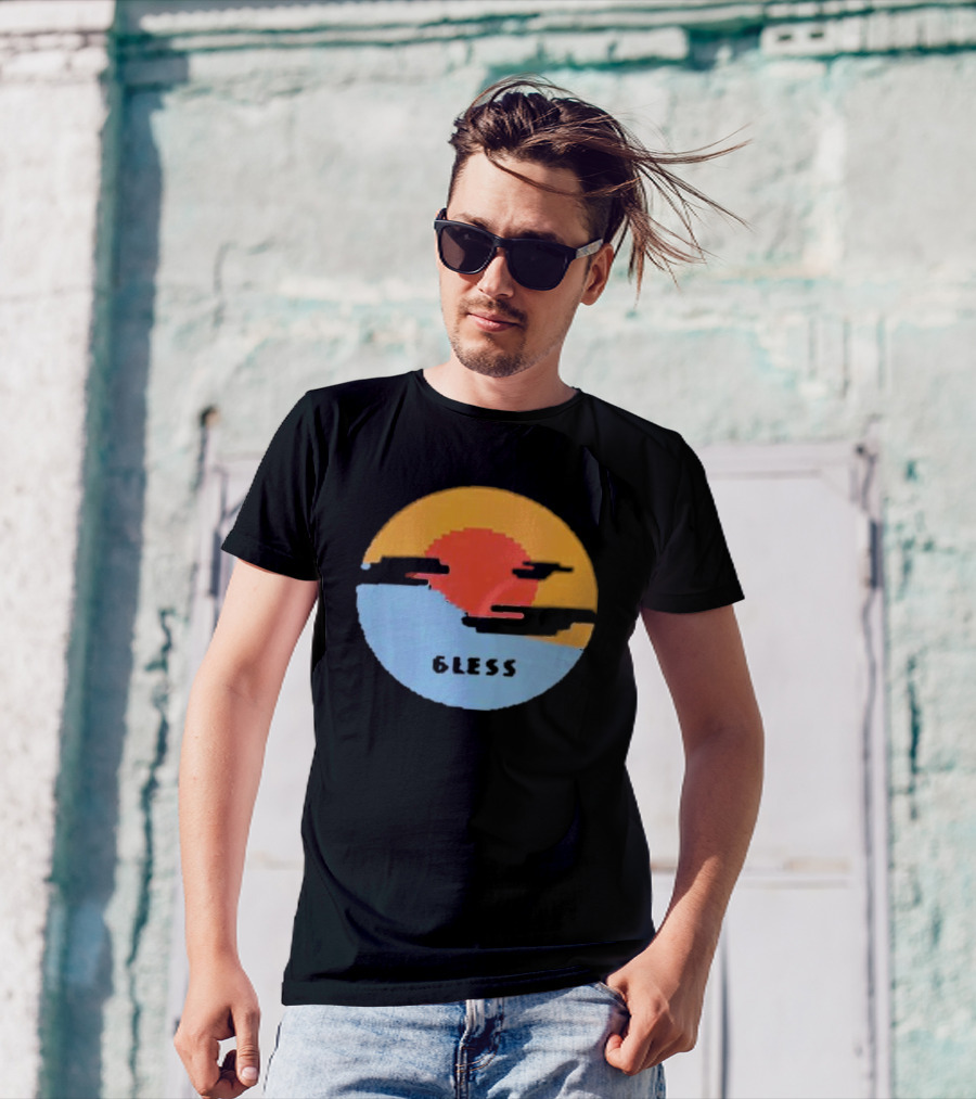 Pixel Sunset Six Less T-Shirt